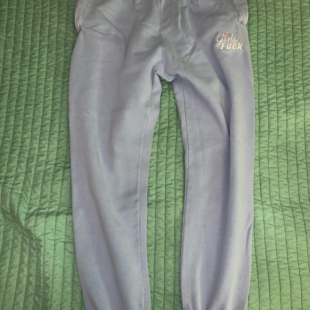 Girls F*** Blue Sweatpants